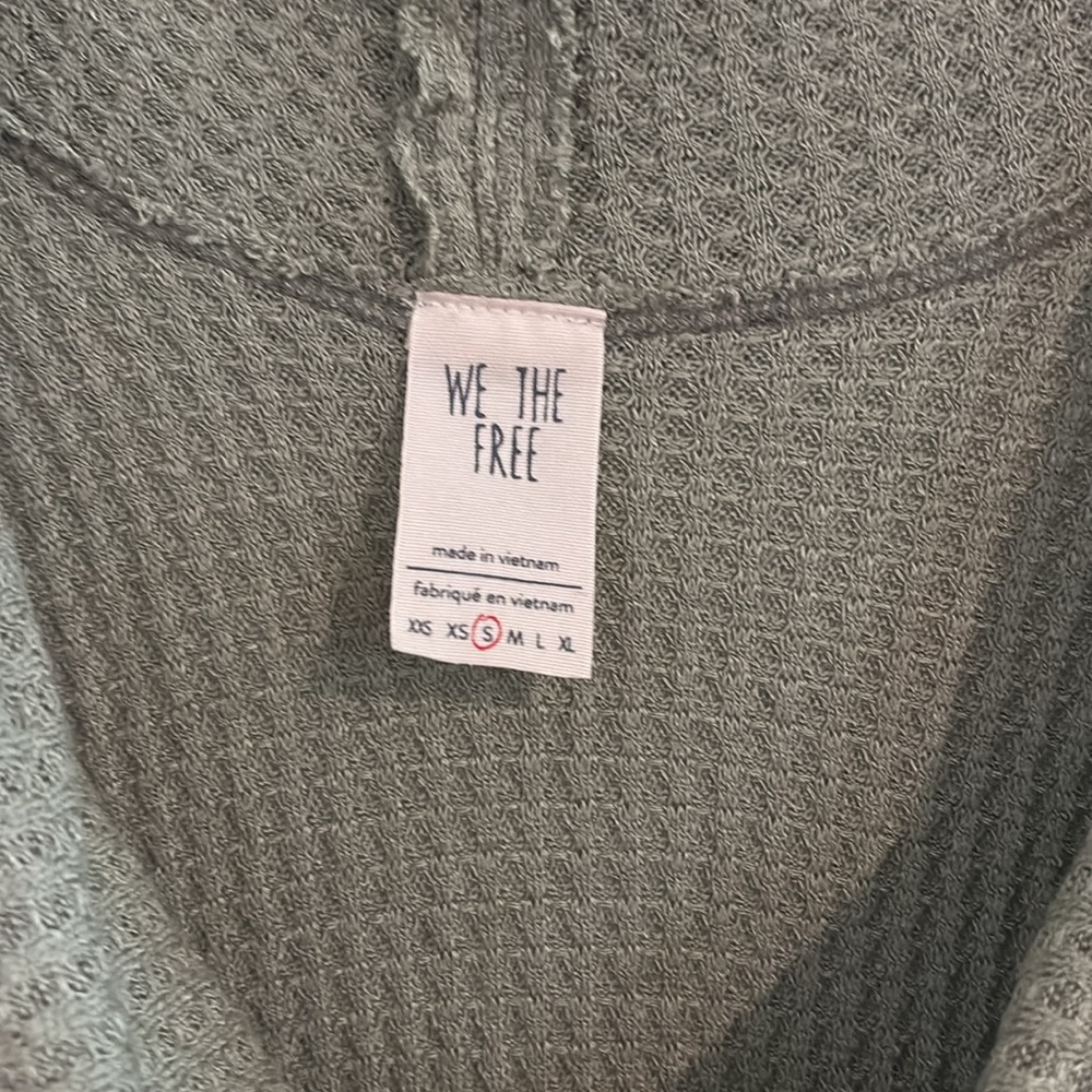 Free People Size S Sage Green Cowl Neck Oversized Tank Top - Picture 8 of 12